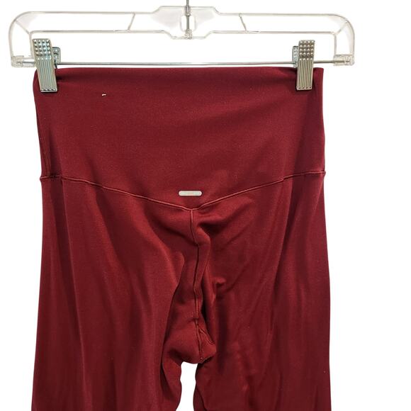Aerie Real Me XTRA High Waist Legging Summer Burgundy Athleisure Casual Medium - Picture 6 of 10